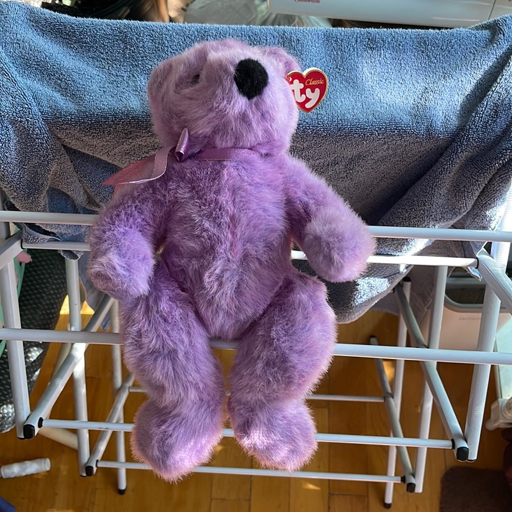 TY Classic LILACBEARY BEAR 14" Plush